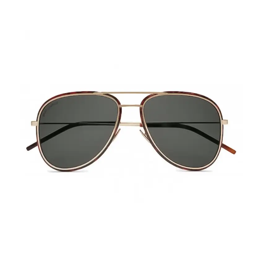 Saint Laurent SL 294 – Ochelari de soare Unisex, Auriu, Pilot, 56 mm