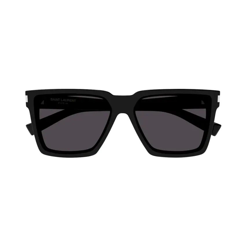 Saint Laurent SL 610-001 – Ochelari de soare Unisex, Negri, Pătrați, 59