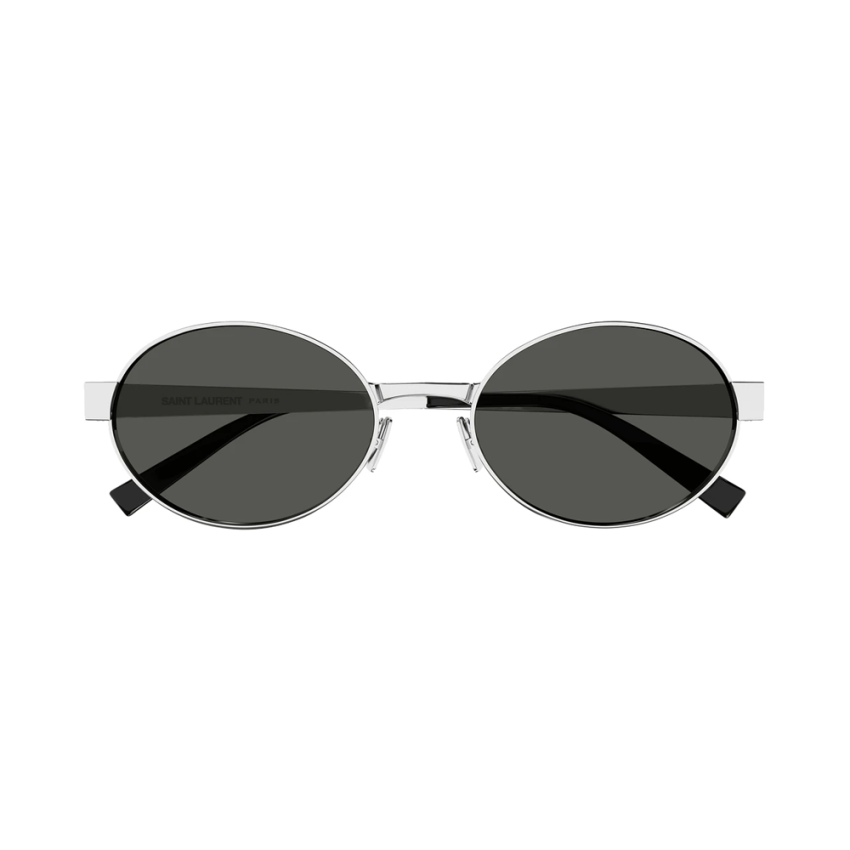 Saint Laurent SL 692-002 – Ochelari de soare Femei, Argintii, Rotunzi, 55