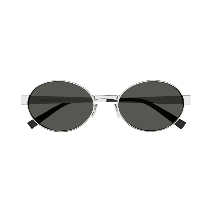 Saint Laurent SL 692-002 – Ochelari de soare Femei, Argintii, Rotunzi, 55