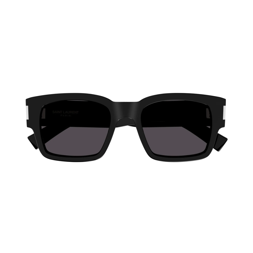 Yves Saint Laurent SL 617 001 53 – Ochelari de soare bărbați, Negri Crystal, Pătrați, 53 mm