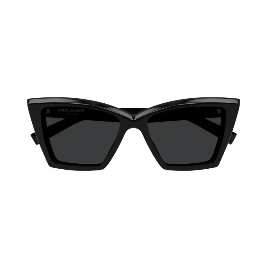 Yves Saint Laurent SL 657 001 54 – Ochelari de soare damă, Negri, Cat-Eye, 54 mm