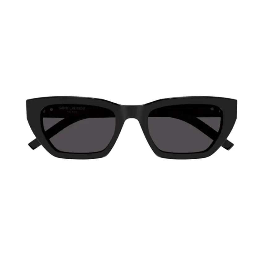 Yves Saint Laurent SL M127/F 001 53 – Ochelari de soare damă, Negri, Cat-Eye, 53 mm