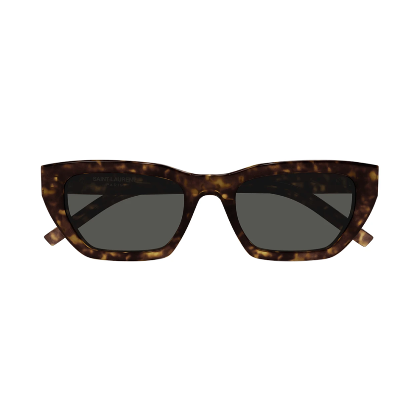 Yves Saint Laurent SL M127/F 002 53 – Ochelari de soare damă, Havana, Cat-Eye, 53 mm