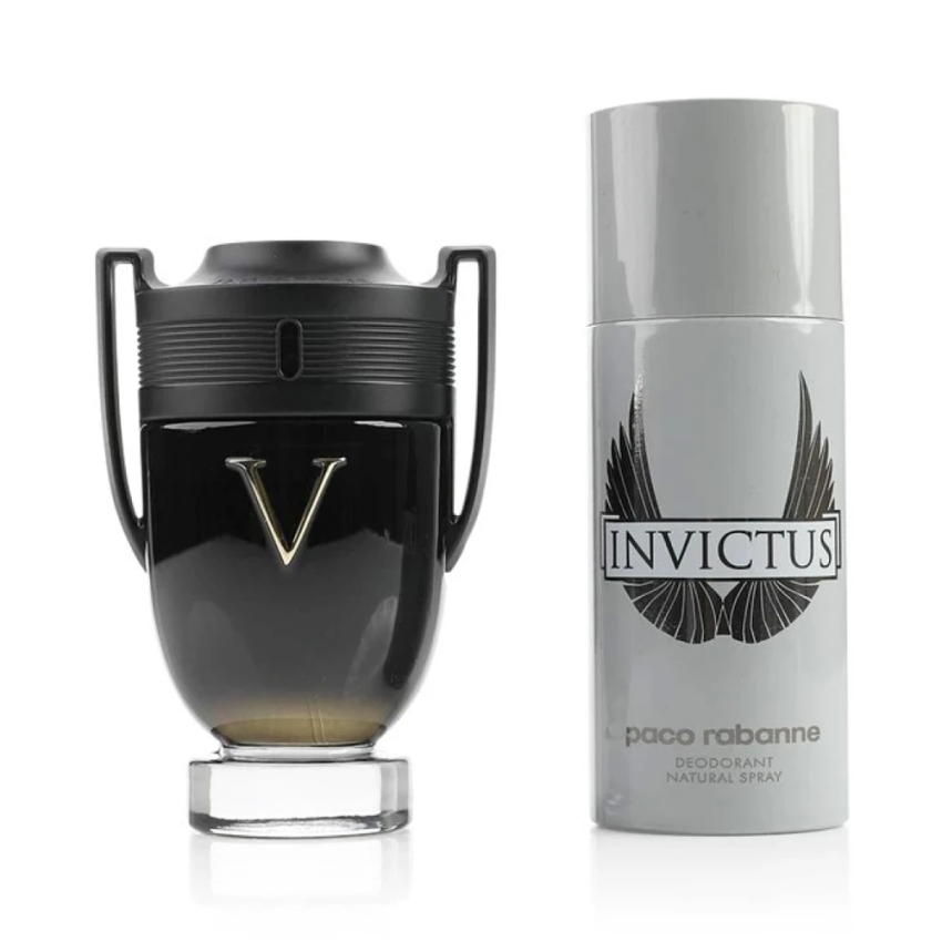 Set Cadou Paco Rabanne Invictus Victory Apă de Parfum Bărbați 100ml + Deodorant Spray 150ml Set Cadou Paco Rabanne Invictus Victory Apă de Parfum Bărbați 100ml + Deodorant Spray 150ml