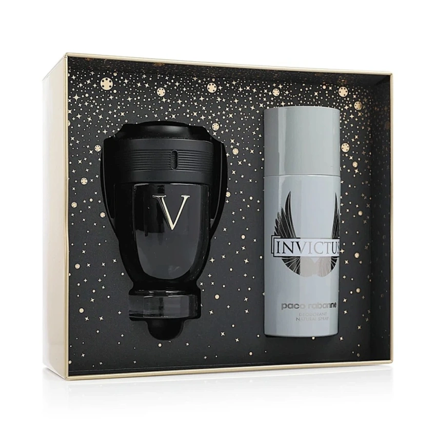 Set Cadou Paco Rabanne Invictus Victory Apă de Parfum Bărbați 100ml + Deodorant Spray 150ml Set Cadou Paco Rabanne Invictus Victory Apă de Parfum Bărbați 100ml + Deodorant Spray 150ml