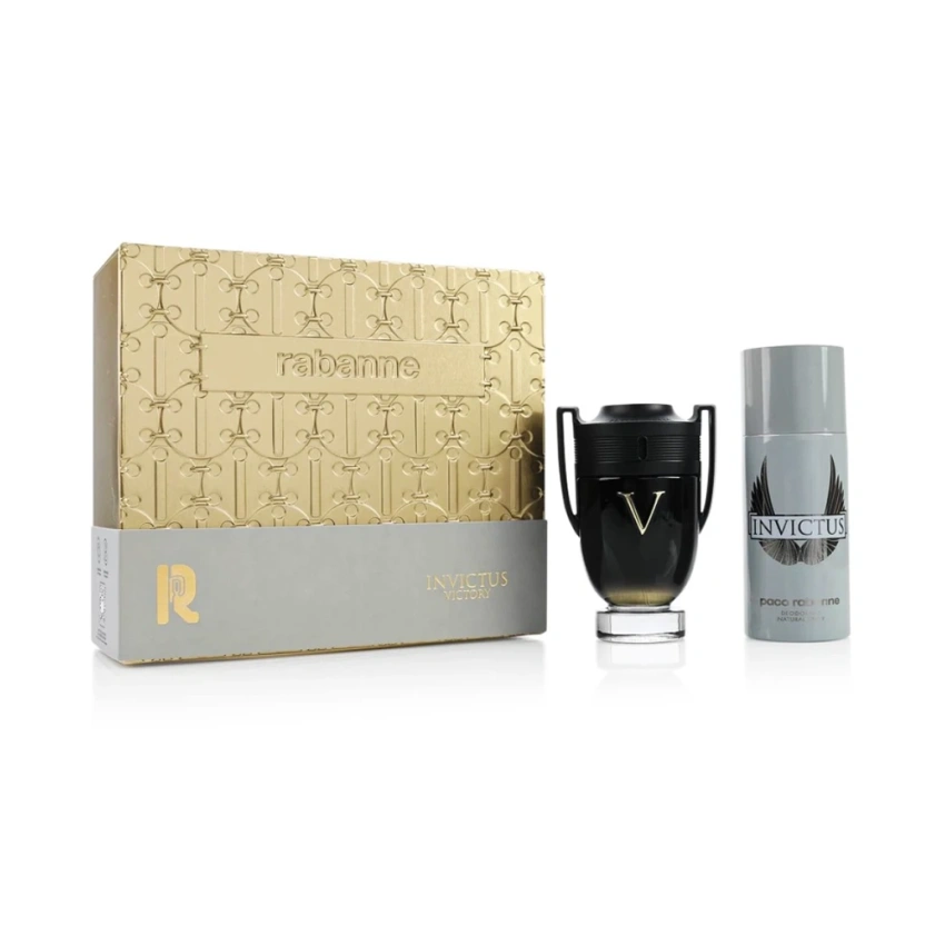 Set Cadou Paco Rabanne Invictus Victory Apă de Parfum Bărbați 100ml + Deodorant Spray 150ml Set Cadou Paco Rabanne Invictus Victory Apă de Parfum Bărbați 100ml + Deodorant Spray 150ml