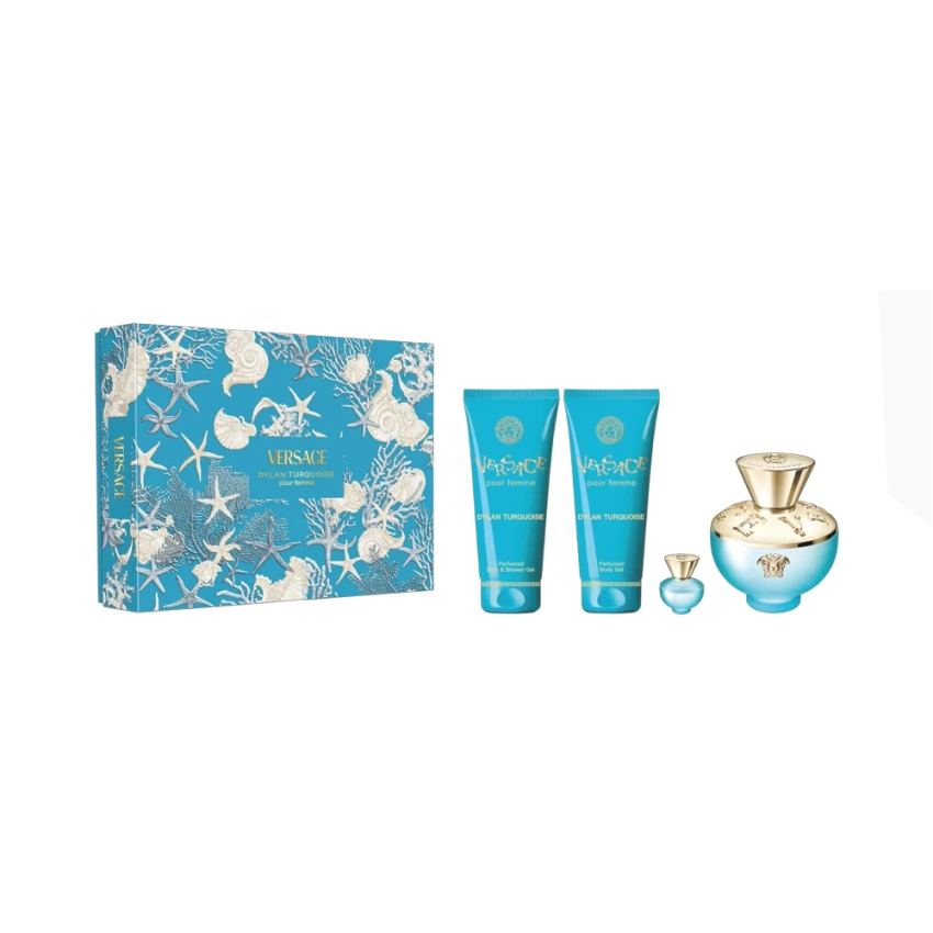 Versace Dylan Turquoise Set Cadou Apă de Toaletă Femei 100ml Parfum Versace Dylan Turquoise Set Cadou Apă de Toaletă Femei 100ml Parfum