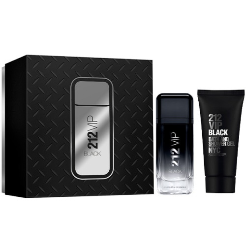 Set Cadou Carolina Herrera 212 Vip Black EDP 100 ml + Gel de Dus 100 ml