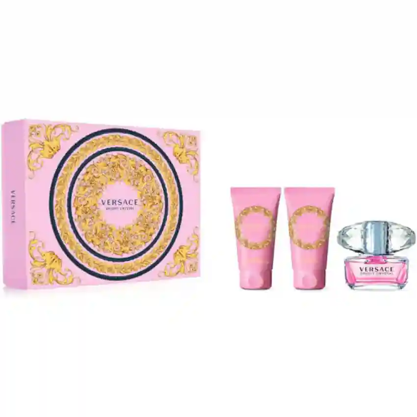 Set Cadou Versace Bright Crystal EDT 50 ml + Gel De Duș 50 ml + Loțiune De Corp 50 ml