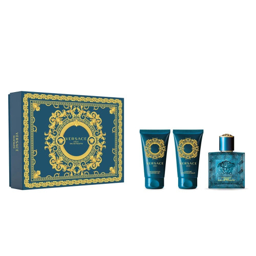 Set Cadou Versace Eros EDT 50 ml + After Shave Balm 50 ml + Gel De Duș 50 ml