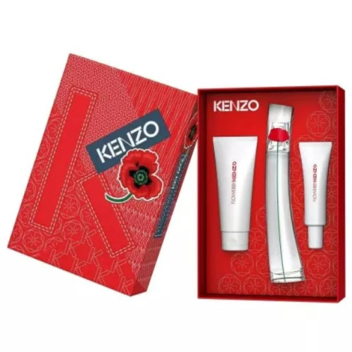 Set Cadou Kenzo Flower by Kenzo EDP 50 ml + Lapte de Corp 75 ml + Cremă de Mâini  20 ml