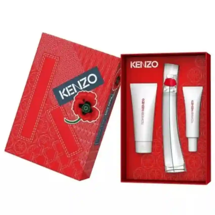Set Cadou Kenzo Flower by Kenzo EDP 50 ml + Lapte de Corp 75 ml + Cremă de Mâini  20 ml