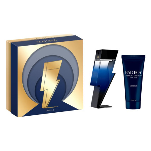 Set Cadou Carolina Herrera Carolina Herrera Bad Boy Cobalt Electrique EDP 100 ml + Gel De Dus 100 ml