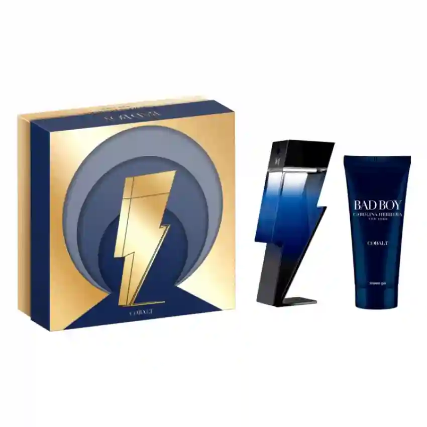 Set Cadou Carolina Herrera Carolina Herrera Bad Boy Cobalt Electrique EDP 100 ml + Gel De Dus 100 ml