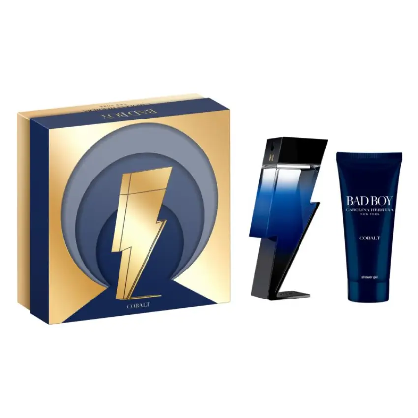 Set Cadou Carolina Herrera Carolina Herrera Bad Boy Cobalt Electrique EDP 100 ml + Gel De Dus 100 ml