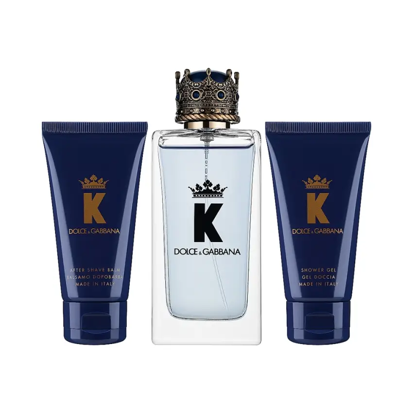 Dolce & Gabbana K Pour Homme Set Cadou Primăvară 2024 EDT 100ml + After Shave Balm 50ml + Gel Duș 50ml Bărbați