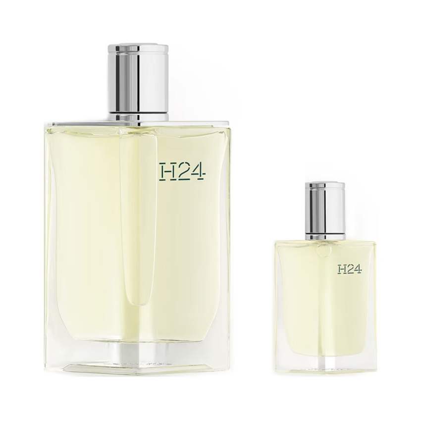 Set Cadou Hermes H24 Eau de Toilette Masculin 100ml + Miniatură 12.5ml Set Cadou Hermes H24 Eau de Toilette Masculin 100ml + Miniatură 12.5ml