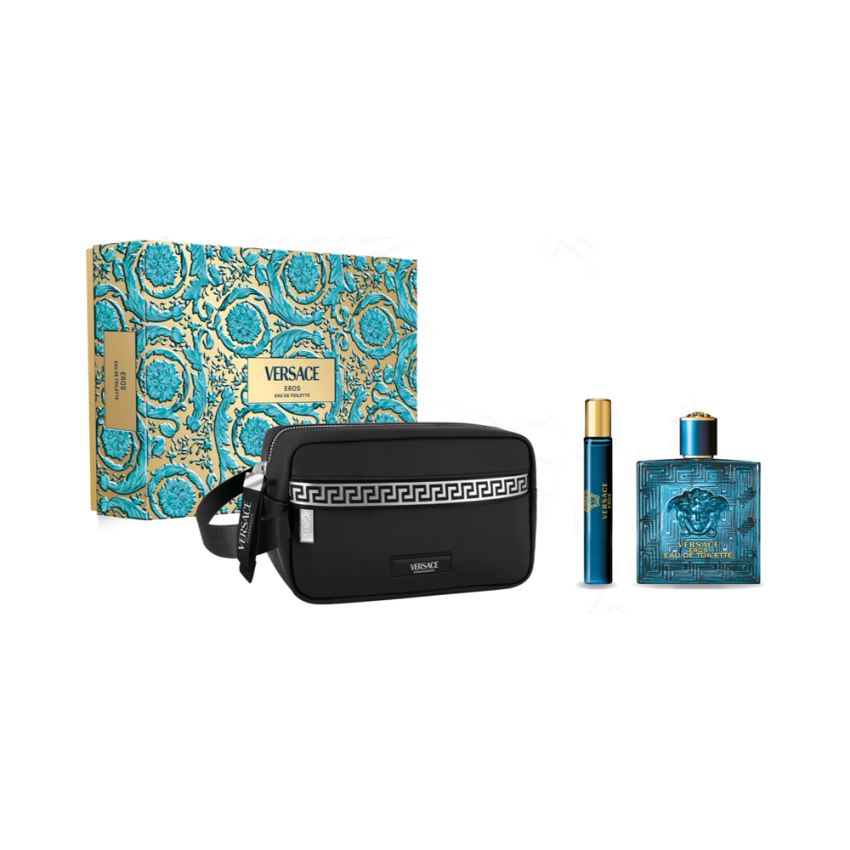 Set Cadou Versace Eros Pour Homme EDT 100 ml + Travel Spray 10 ml + Geantă Cosmetică Set Cadou Versace Eros Pour Homme EDT 100 ml + Travel Spray 10 ml + Geantă Cosmetică