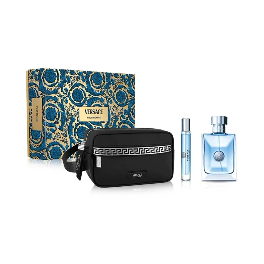 Set Cadou Versace Pour Homme EDT 100 ml + Travel Spray 10 ml + Geantă Cosmetică Set Cadou Versace Pour Homme EDT 100 ml + Travel Spray 10 ml + Geantă Cosmetică
